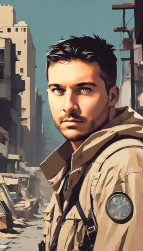 combat medic,shia,3d albhabet,sinai,war correspondent,lost in war,edit icon,naqareh,mercenary,jordanian,fallout4,che,action-adventure game,gi,background image,portrait background,digital compositing,city ​​portrait,abu,muskat