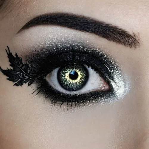 peacock eye,eyes makeup,eye shadow,cat eye,women's eyes,eyeliner,glitter eyes,trucco,eyeshadow,golden eyes,wimperis,sclera,owl eyes,pupil,the blue eye,cat eyes,mayeux,horse eye,brown eye,black swan,Illustration,Realistic Fantasy,Realistic Fantasy 46