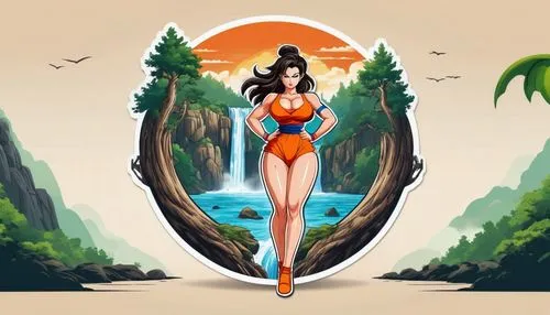 vector illustration,world digital painting,summer background,ms island escape,one-piece swimsuit,tiger lily,game illustration,mai tai,vector graphic,vector art,hula,wonder woman city,fashion vector,summer clip art,vector image,polynesia,landscape background,tahiti,vector graphics,beach background,Unique,Design,Logo Design