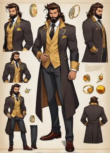 norrington,male character,blackwall,bigby,ozanam,reinhardt,alatriste,valjean,hanhardt,melikov,rayleigh,swearengen,auriongold,volstagg,nobleman,xanatos,hufflepuff,bushranger,brewmaster,magan,Unique,Design,Character Design