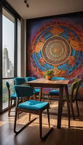 sky apartment,tapestry,modern decor,contemporary decor,apartment lounge,meeting room,livingroom,dining room table,sitting room,dining room,spiral nebula,modern room,mandala art,tapestries,spiral art,cosmos,living room,interior decor,great room,supernovae,Illustration,Abstract Fantasy,Abstract Fantasy 21