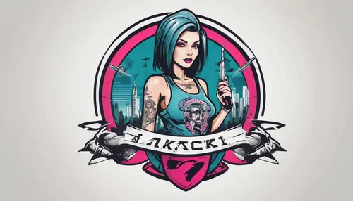 tk badge,logo header,harley,teal digital background,vector graphic,rockabella,nikita,vector illustration,k badge,tattoo girl,skillet,life stage icon,blackjack,edit icon,rocket,vector art,tiktok icon,cancer icon,clary,vector design,Unique,Design,Logo Design