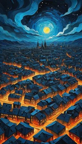 city at night,night scene,dresden,vilnius,cluj,hamelin,cityscape,cluj napoca,bethlehem,jerusalem,saint petersburg,saintpetersburg,petersburg,galata,delft,toledo,cluj-napoca,cluj - napoca,kazan,city cities,Art,Artistic Painting,Artistic Painting 03