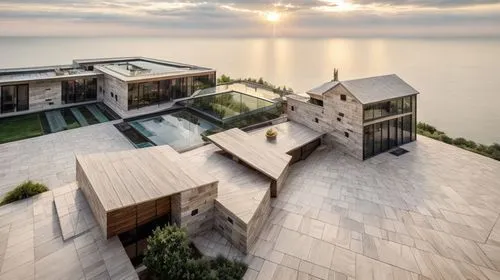 مستشفي يوجد بها مدخل من الاسفلت للسيارات وحديقه واسعه وباركجنج للسيارات,mamaia,lake balaton,dunes house,cube stilt houses,balaton,cube house,croatia,house by the water,sveti stefan,house of the sea,cu