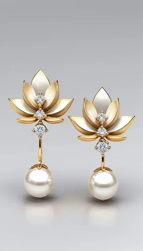 princess' earring,gold ornaments,jewelry florets,silverwork,golden lotus flowers,marquises,earrings,goldsmithing,earring,jewellry,mouawad,pendentives,mikimoto,gold jewelry,jewellers,jeweller,jewelries,art deco ornament,anting,silversmiths,Unique,3D,3D Character