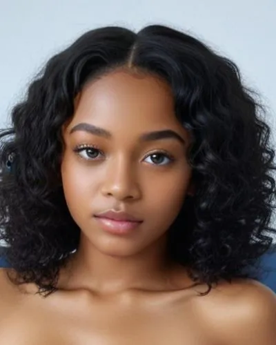 a woman with curly hair and blue eyes,thahane,ash leigh,liliyana,beautiful african american women,mixed breed,angolan