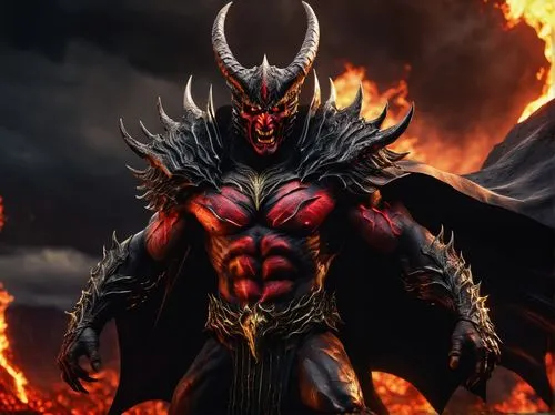 surtur,surtr,dormammu,ifrit,kadath,infernus,demonata,sauron,ahriman,demongeot,destoroyah,diabolus,harendra,azazel,infernal,fire devil,hellfire,morgoth,devilman,darklord,Illustration,Realistic Fantasy,Realistic Fantasy 33