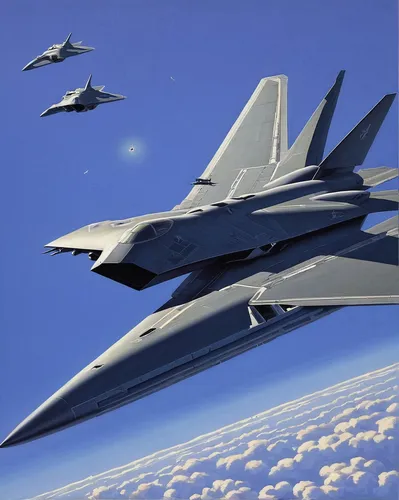 Imagine a futuristic world where stealth bombers are used for peaceful purposes.,northrop yf-23,northrop grumman,supersonic transport,supersonic aircraft,north american xb-70 valkyrie,lockheed martin,