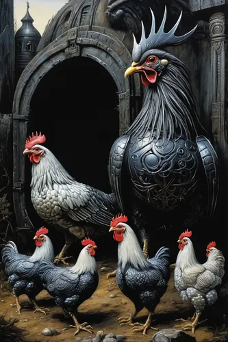 poultry,chicken farm,chickens,laying hens,portrait of a hen,chicken yard,flock of chickens,winter chickens,bantam,avian flu,hen,pullet,landfowl,livestock,dwarf chickens,farmyard,david bates,chicken coop,domestic chicken,chicken run,Conceptual Art,Sci-Fi,Sci-Fi 02