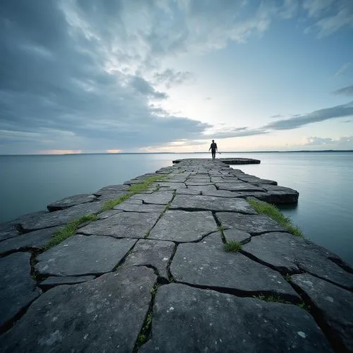 the path,the road to the sea,the horizon,stillness,the endless sea,loneliness,Photography,Documentary Photography,Documentary Photography 01