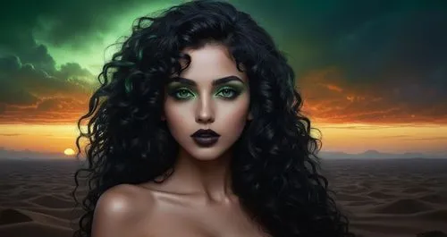 inanna,asherah,gothel,sirenia,wadjet,nephthys,asenath,fantasy art,hecate,ariadne,derivable,celtic queen,ancient egyptian girl,girl on the dune,arundhati,mervat,fantasy picture,thyatira,tuatha,gorgon,Illustration,Realistic Fantasy,Realistic Fantasy 25