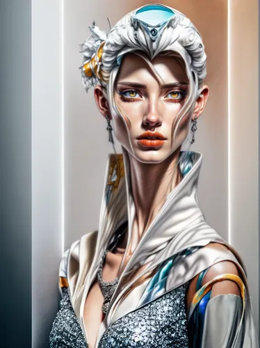 symetra,ice queen,neottia nidus-avis,elven,male elf,the snow queen,artemis,cyborg,callisto,athena,fantasy portrait,tilda,world digital painting,artemisia,white rose snow queen,elsa,blanche,priestess,suit of the snow maiden,eve