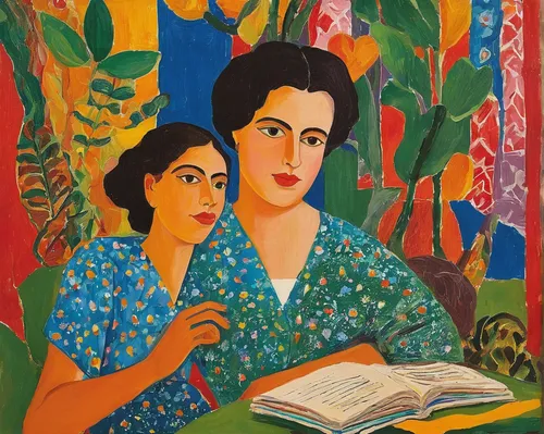 braque francais,young couple,two girls,khokhloma painting,1940 women,frida,children studying,women at cafe,haifa,habaneras,tel aviv,ikebana,the annunciation,oil on canvas,women's novels,two people,torah,young women,peruvian women,atala,Art,Artistic Painting,Artistic Painting 38