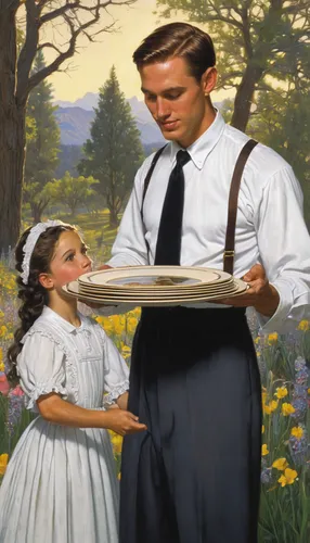 father with child,mormon,woman holding pie,sound of music,alfalfa,capellini,father and daughter,girl with bread-and-butter,happy father's day,the father of the child,mother and father,douglas' meadowfoam,father daughter,father,hemp family,happy fathers day,picking flowers,parents with children,american gothic,hands holding plate,Photography,Documentary Photography,Documentary Photography 18