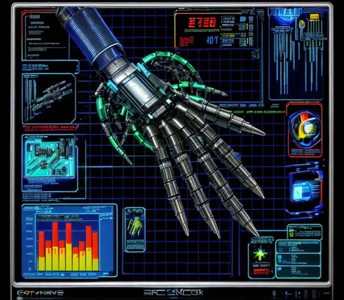 hand detector,core web vitals,turbographx-16,skeleton hand,touch screen hand,cyberpunk,cybernetics,safety glove,oscilloscope,cyberspace,x-ray,alien weapon,clock hands,signaling device,biomechanical,hu