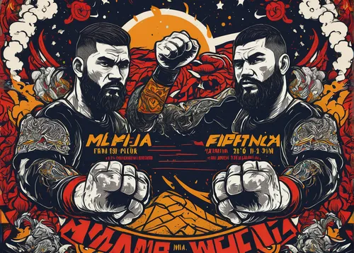 Design an electrifying MMA event poster,mma,ufc,media concept poster,brazilian jiu-jitsu,mixed martial arts,muay thai,malaysia,a3 poster,poster,nada2,futura,aporonisu metallica,diwali wallpaper,nada3,