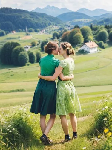 In an idyllic village in the Allgäu, the two former schoolmates Sabine and Birgit finally found time for each other again. A whole month in summer belonged just to them, a time of rediscovery and unex