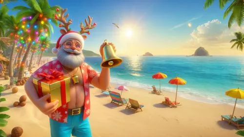 santa claus at beach,christmas on beach,travelocity,christmas island,christmasbackground,hinga,north pole,christmas background,claus,st claus,gnomeo,santa clause,christmas wallpaper,lutin,christmas trailer,santaji,delight island,father christmas,summer background,luau