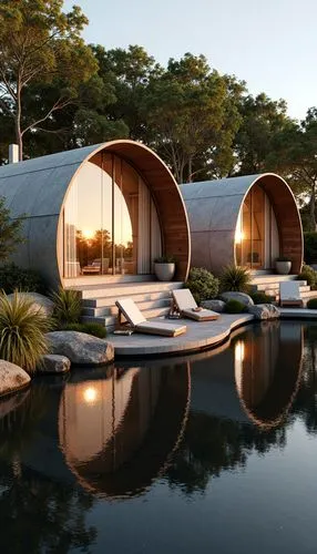 floating huts,cube stilt houses,futuristic architecture,earthship,cubic house,dunes house