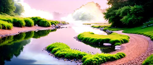 landscape background,virtual landscape,cartoon video game background,world digital painting,nature background,small landscape,fantasy landscape,river landscape,3d background,towpath,brook landscape,river bank,nature landscape,waterway,streamside,pond,forest path,fairyland,fairy world,swampy landscape,Unique,Pixel,Pixel 02