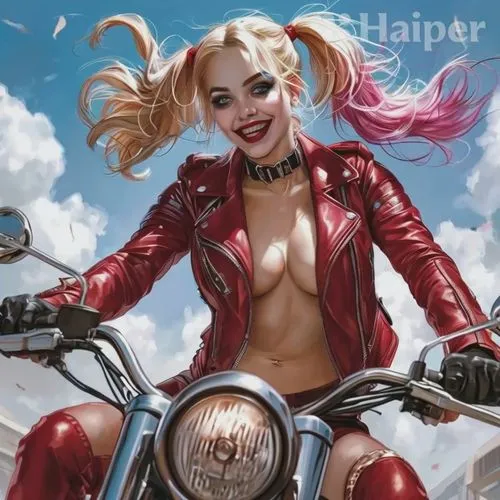 naked skin,harley,harley quinn,harleys,biker,harley davidson,ridden,hood ornament,brubaker,ride,motorcyle,ballbreaker,motorcycles,motorbike,hellers,lauper,bullet ride,angelyne,motorcycle,pin ups,motor