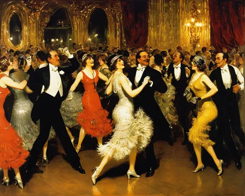 ballroom,ballroom dance,the ball,waltz,kristbaum ball,twenties of the twentieth century,latin dance,dance club,roaring twenties,roaring 20's,dancing,great gatsby,vaudeville,fête,a party,the carnival of venice,concert dance,dancers,masquerade,valse music,Art,Classical Oil Painting,Classical Oil Painting 09