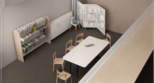 school design,laundry room,treatment room,dormitory,kitchen design,3d rendering,room divider,hallway space,kitchenette,consulting room,examination room,kitchen interior,walk-in closet,modern kitchen interior,apartment,shared apartment,core renovation,modern room,working space,study room,Commercial Space,Working Space,Mid-Century Cool