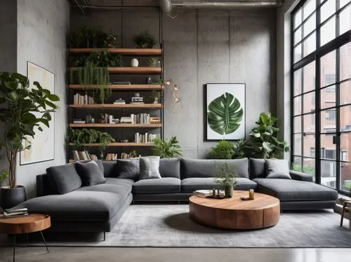 apartment lounge,loft,modern decor,house plants,danish furniture,modern minimalist lounge,scandinavian style,houseplants,contemporary decor,lofts,houseplant,living room,interior design,livingroom,shared apartment,modern living room,furnishing,cassina,sofas,interior modern design,Art,Classical Oil Painting,Classical Oil Painting 04