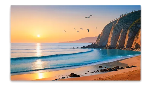 pismo beach,cliffs ocean,sunset cliffs,beach landscape,windows wallpaper,algarve,sunrise beach,beautiful beaches,coastal landscape,baja california sur,seascape,pismo,la jolla,dream beach,cliff coast,landscape background,scripps pier,beautiful beach,beach scenery,sour golden coast,Conceptual Art,Oil color,Oil Color 06