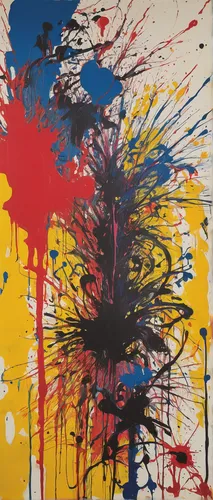 The Book of Daniel Pt 8,paint strokes,abstract painting,paint splatter,thick paint strokes,graffiti splatter,three primary colors,cmyk,splatter,printing inks,watercolor paint strokes,brushstroke,art p