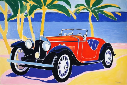 beach buggy,classic car and palm trees,austin 7,auburn speedster,morris eight,automobiles,palmbeach,bmw 327,talbot,delage d8-120,classic cars,bmw 328,isotta fraschini tipo 8,illustration of a car,cabriolet,vintage cars,majorelle blue,automobile,antique car,1000miglia,Art,Artistic Painting,Artistic Painting 40