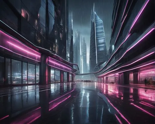 futuristic landscape,cybercity,futuristic,cyberpunk,futuristic architecture,guangzhou,cyberscene,hypermodern,light trail,futurist,shanghai,coruscant,cybertown,vapor,shinjuku,dubai,cyberport,futuristic art museum,metropolis,cyberia,Conceptual Art,Fantasy,Fantasy 12