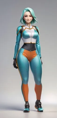 ssx,3d figure,nel,sportacus,aqua,3d model,Unique,3D,3D Character