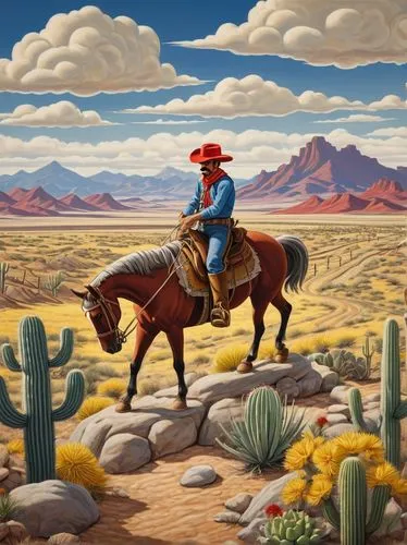 david bates,southwestern,western riding,man and horses,santa fe,desert landscape,rodeo,john day,american frontier,desert desert landscape,new mexico,rodeo clown,wild west,albuquerque,sonoran,amarillo,western,mexican hat,pueblo,western pleasure,Art,Artistic Painting,Artistic Painting 50