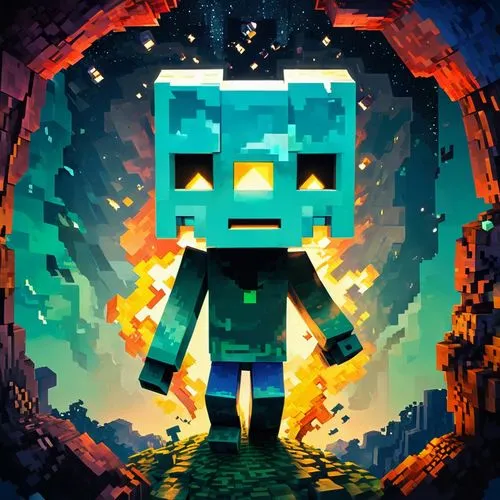 spelunker,cavern,pixel art,edit icon,spelunkers,bot icon,spelunking,miner,pixote,underminer,pixel,minerd,artificer,pixellated,minecraft,diamond background,bohlander,nether,robot icon,amoled,Unique,Pixel,Pixel 03