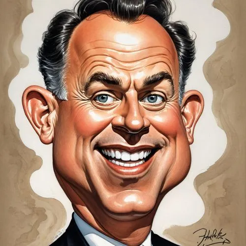 Thomas Jeffrey Hanks,a drawing of john stewart by artist tim mcc,varco,caricaturist,caricature,gutfeld,caricatured,caricatures,Illustration,Abstract Fantasy,Abstract Fantasy 23