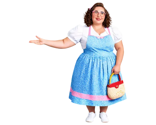 dorothy,retro woman,dorthy,dirndl,maidservant,fraulein,turnblad,fiordiligi,pinafore,waitress,retro women,retro girl,the girl in nightie,woman holding pie,a girl in a dress,florinda,petticoat,muumuu,storybook character,girl on a white background,Art,Artistic Painting,Artistic Painting 06