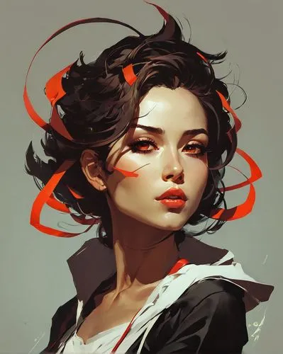 kanaya,geisha,vector girl,transistor,kommuna,jeanneney,liora,geisha girl,fantasy portrait,elektra,cinder,vayne,mulan,fiery,etty,windswept,girl portrait,akali,marla,digital painting,Conceptual Art,Fantasy,Fantasy 06