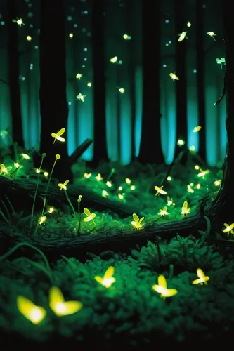 fireflies,glowworm,fairy forest,luminous garland,landscape lighting,fairy lanterns,enchanted forest,fairy lights,forest floor,garland lights,firefly,fairytale forest,elven forest,tree lights,forest glade,ambient lights,garland of lights,fractal lights,fairy world,fir forest,Unique,3D,Toy