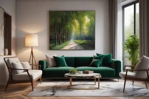 sitting room,livingroom,living room,apartment lounge,modern decor,interior decor,contemporary decor,gournay,mobilier,furnishing,danish furniture,interior decoration,interior design,modern room,green landscape,art painting,modern living room,limewood,paintings,green living,Art,Classical Oil Painting,Classical Oil Painting 18