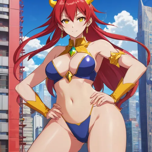 sanya,honolulu,kinara,kos,wiz,fran,ashitaba,summer swimsuit,cynosbatos,medusa,kotobukiya,eris,magna,erika,one-piece swimsuit,sol,tiki,swimsuit,uruburu,chariot