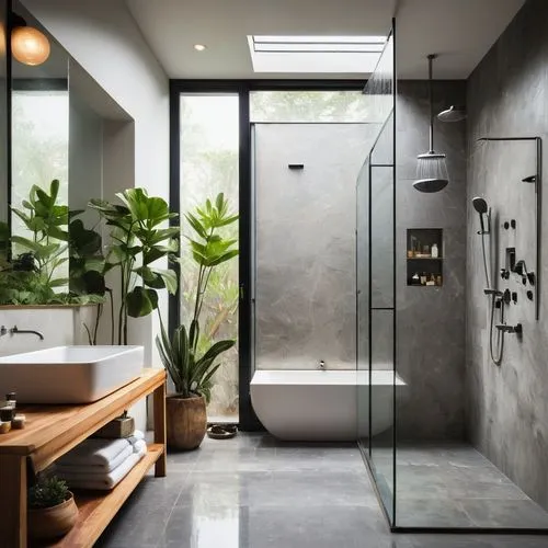 modern minimalist bathroom,luxury bathroom,bath room,bathroom,bagno,ensuite,bathtub,metallic door,interior modern design,showers,banyo,washroom,modern decor,hinged doors,contemporary decor,modern style,grohe,bathtubs,interior design,glass tiles,Art,Artistic Painting,Artistic Painting 31