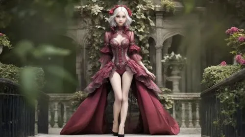 lycoris,ekatarina,bloodrayne,titania,aerith,gothic dress