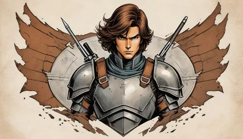 joan of arc,archangel,the archangel,breastplate,cuirass,archer,harpy,alaunt,knight armor,armor,templar,tyrion lannister,griffin,heroic fantasy,paladin,adler,uriel,crusader,lance,st george,Unique,Design,Logo Design