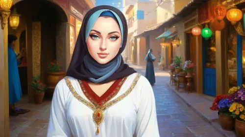 sheherazade,persia,the prophet mary,rem in arabian nights,rouiba,islamic girl