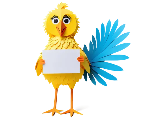 cockerel,yellow chicken,tweetie,cockrel,egbert,big bird,kweh,garrison,wark,gamefowl,luckinbill,buzby,piolin,twitter bird,gallo,pajarito,cockaded,yellowbird,bird png,coq,Unique,Paper Cuts,Paper Cuts 03