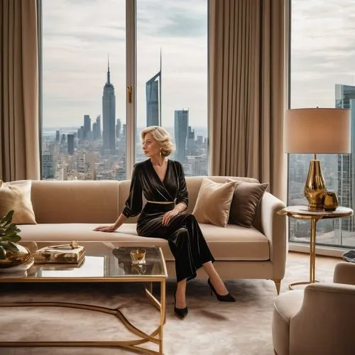 woodsen,tishman,manhattan,blanchett,elliman,seydoux,penthouses,blonde woman reading a newspaper,kimmelman,ivanka,charlize,chairwoman,business woman,antilla,businesswoman,minotti,luxury real estate,investcorp,gundlach,luxury property,Illustration,Realistic Fantasy,Realistic Fantasy 25