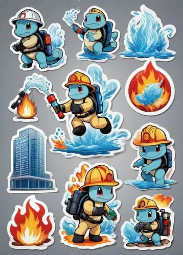 squirtle,stickers,toads,pardede,icon set,sprites,trachemys,stacked turtles,megaman,smurfs,rockman,super mario brothers,powerups,clipart sticker,koopa,bomblets,blusters,blasters,mappy,fireplug,Unique,Design,Sticker