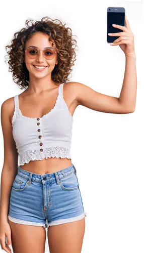 woman holding a smartphone,phone clip art,selfie stick,facebook pixel,digital photo frame,girl on a white background,mobile phone accessories,artificial hair integrations,phone icon,right curve background,mobile phone case,cellulite,diet icon,cellular phone,wireless tens unit,body camera,micro sim,photographic background,plus-size model,crop top,Conceptual Art,Fantasy,Fantasy 27