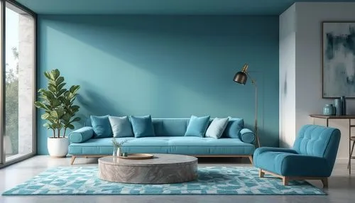 mahdavi,blue room,modern decor,contemporary decor,sitting room,soft furniture,sofa set,interior design,livingroom,furnishing,living room,mid century modern,donghia,turquoise wool,mazarine blue,blue painting,apartment lounge,modern living room,color turquoise,cassina,Photography,General,Realistic